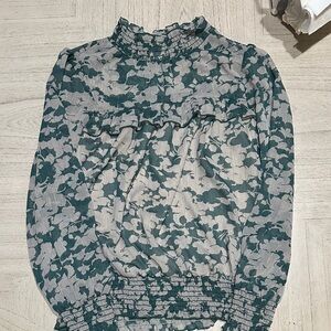 Floral Smocked Blouse